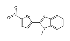 1H-Benzimidazole, 1-methyl-2-(5-nitroselenophene-2-yl)- 结构式