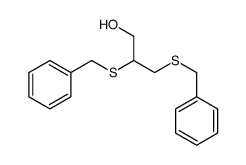 1-Propanol, 2,3-bis[(phenylmethyl)thio]- 结构式