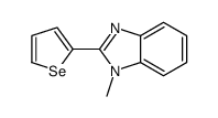 1-甲基-2-(硒吩-2-基)-1H-苯并咪唑 结构式