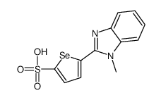 5-(1-甲基-1H-苯并咪唑-2-基)-2-硒吩磺酸 结构式