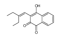 2-(2-乙基-1-丁烯-1-基)-3-羟基-1,4-萘二酮 结构式