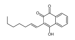 2-(1-庚烯-1-基)-3-羟基-1,4-萘二酮 结构式