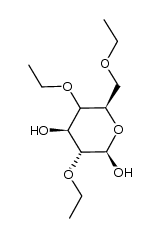 β-D-xylo-Hexopyranose, 2,4,6-tri-O-ethyl-, (4ξ)- (9CI) 结构式