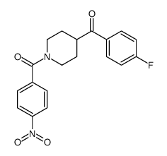 4-(4-氟苯甲酰基)-1-(4-硝基苯甲酰基)哌啶 结构式