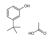 3-叔丁基苯基乙酸酯 结构式