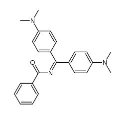Benzamide, N-[bis[4-(dimethylamino)phenyl]methylene]- 结构式