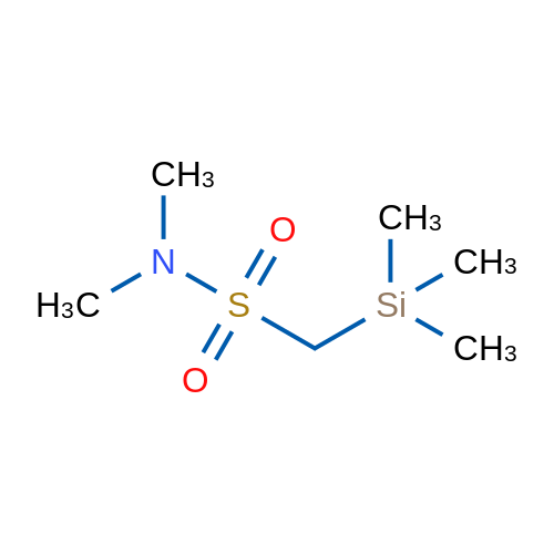 N,N-二甲基-1-(三甲基甲硅烷基)甲烷磺酰胺 结构式