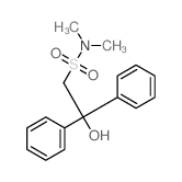 β-羟基-N,N-二甲基-β-苯基苯乙烷磺酰胺 结构式