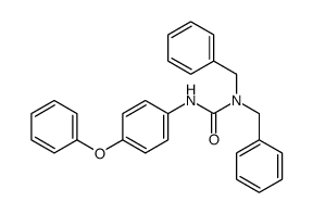 Urea, N'-(4-phenoxyphenyl)-N,N-bis(phenylmethyl)- 结构式