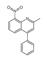 2-甲基-8-硝基-4-苯基喹啉 结构式