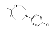 6-(4-氯苯基)-2-甲基-1,3,6-二氧氮杂环辛烷 结构式