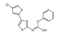 Carbamic acid, [4-(4-chloro-2-thienyl)-2-thiazolyl]-, phenyl ester 结构式