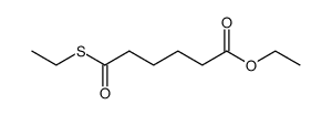 Hexanoic acid, 6-(ethylthio)-6-oxo-, ethyl ester 结构式