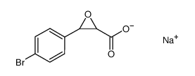 3-(4-溴苯基)环氧乙烷-2-羧酸钠(1:1) 结构式