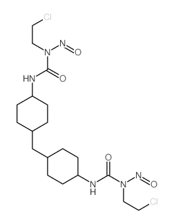 Urea, 1,1'-(methylenedi-4,1-cyclohexylene)bis[3-(2-chloroethyl)-3-nitroso- (8CI) 结构式
