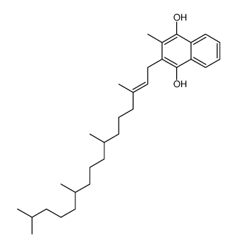 2-甲基-3-(3,7,11,15-四甲基-2-十六碳烯基)-1,4-萘二酚 结构式