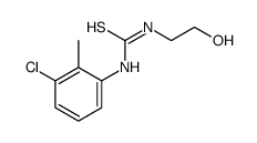1-(3-氯-2-甲基苯基)-3-(2-羟乙基)硫脲 结构式