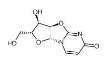 6H-Furo[2',3':4,5]oxazolo[3,2-a]pyrimidin-6-one, 2,3,3a,9a-tetrahydro-3-hydroxy-2-(hydroxymethyl)-, (2R,3R,3aR,9aR)- 结构式