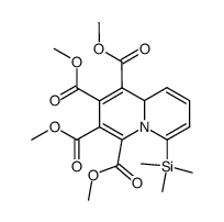 9aH-Quinolizine-1,2,3,4-tetracarboxylic acid, 6-(trimethylsilyl)-, 1,2,3,4-tetramethyl ester 结构式