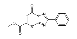 7-氧代-2-苯基-7H-[1,2,4]三唑并[5,1-b][1,3]噻嗪-5-羧酸甲酯 结构式