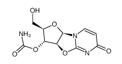 6H-Furo[2',3':4,5]oxazolo[3,2-a]pyrimidin-6-one, 3-[(aminocarbonyl)oxy]-2,3,3a,9a-tetrahydro-2-(hydroxymethyl)-, [2R-(2α,3β,3aβ,9aβ)]- (9CI) 结构式