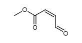 4-氧代-2-丁烯酸甲酯 (Z)- 结构式