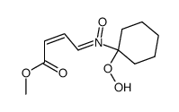 2-Butenoic acid, 4-[(1-hydroperoxycyclohexyl)oxidoimino]-, methyl ester, (Z,Z)- (9CI) 结构式
