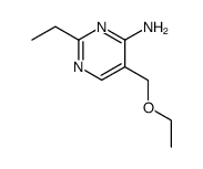 2-乙基-5-(乙氧甲基)-4-嘧啶胺 结构式