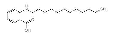 2-(十二烷基氨基)苯甲酸 结构式