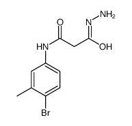 Propanoic acid, 3-[(4-bromo-3-methylphenyl)amino]-3-oxo-, hydrazide 结构式