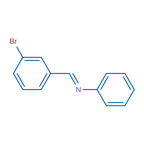 Benzenamine, N-[(3-bromophenyl)methylene]- 结构式