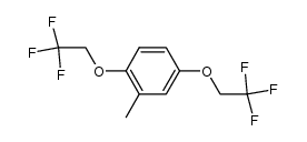 2-甲基-1,4-双(2,2,2-三氟乙氧基)苯 结构式