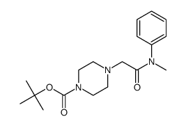 1-哌嗪羧酸4-[2-(甲基苯氨基)-2-氧乙基]-,1,1-二甲基乙酯 结构式