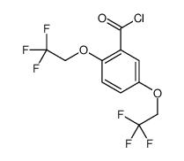 2,5-双(2,2,2-三氟乙氧基)苯甲酰氯 结构式