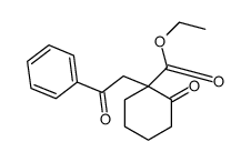 2-氧代-1-(2-氧代-2-苯乙基)环己烷羧酸乙酯 结构式