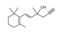 1-Hexen-5-yn-3-ol, 3-methyl-1-(2,6,6-trimethyl-1-cyclohexen-1-yl)-, (1E)- 结构式