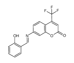 7-[(2-羟基亚苄基)氨基]-4-(三氟甲基)-2H-色烯-2-酮 结构式