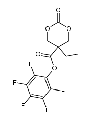 5-乙基-2-氧代-1,3-二氧六环-5-羧酸五氟苯酯 结构式