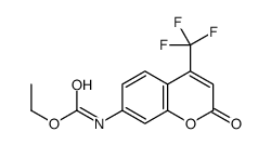 ethyl [2-oxo-4-(trifluoromethyl)-2H-1-benzopyran-7-yl]carbamate 结构式