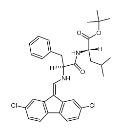 L-Leucine, N-[N-[(2,7-dichloro-9H-fluoren-9-ylidene)methyl]-L-phenylalanyl]-, 1,1-dimethylethyl ester (9CI) 结构式