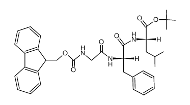 L-Leucine, N-[N-[N-[(9H-fluoren-9-ylmethoxy)carbonyl]glycyl]-L-phenylalanyl]-, 1,1-dimethylethyl ester (9CI) 结构式