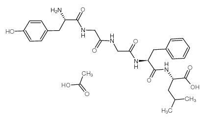 试剂[Leu5]-Enkephalin Acetate(储存“-20℃”；运输“冰袋”) 结构式