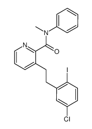 2-Pyridinecarboxamide, 3-[2-(5-chloro-2-iodophenyl)ethyl]-N-methyl-N-phenyl- 结构式