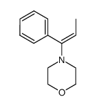 Morpholine, 4-[(1E)-1-phenyl-1-propen-1-yl]- 结构式