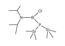 Boranamine, 1-[bis(trimethylsilyl)phosphino]-1-chloro-N,N-bis(1-methylethyl)- (9CI) 结构式