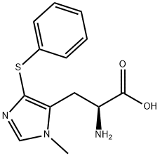 L-Histidine, 3-methyl-5-(phenylthio)- 结构式