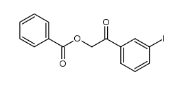 2-(苯甲酰氧基)-1-(3-碘苯基)乙酮 结构式