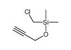 Silane, (chloromethyl)dimethyl(2-propyn-1-yloxy)- 结构式