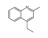 4-乙基-2-甲基喹啉 结构式