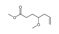 6-Heptenoic acid, 4-methoxy-, methyl ester 结构式